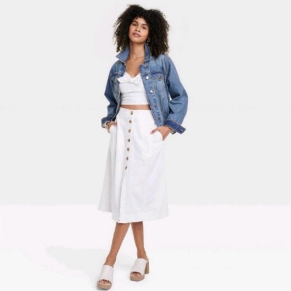 Universal Thread Utility Midi A-Line Skirt